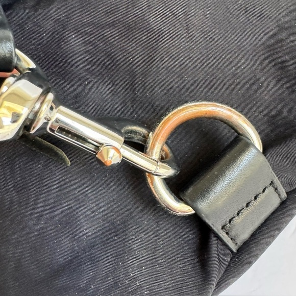 Rebecca Minkoff Julian Backpack Black Nylon & Leather Sling Bag Purse Dirty Girl - Picture 5 of 12